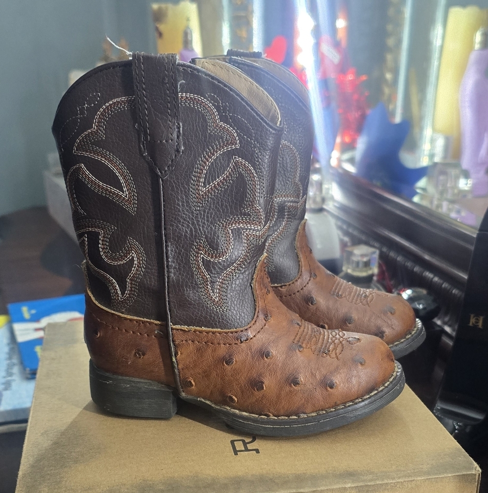 Roper Tan Toddler Cowboy Boots